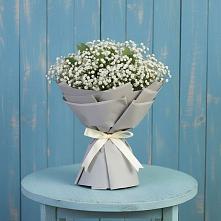 Букет Белые гипсофилы в Петропавловске-Камчатском Букет цветов из:  Гипсофила в Петропавловске-Камчатском