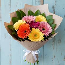 Букет яркий день в Петропавловске-Камчатском Букет цветов из:  Герберы в Петропавловске-Камчатском