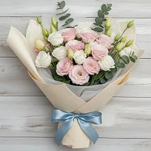 Букет шампанское #REPLACE_PRED# Петропавловске-Камчатском Букет цветов из:  Лизиантусы #REPLACE_PRED# Петропавловске-Камчатском