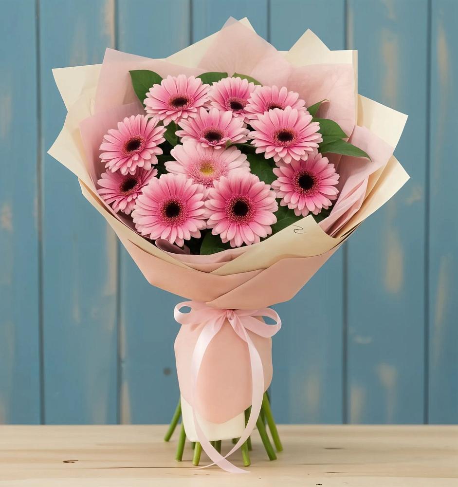 Букет пурпурно-розовый в Петропавловске-Камчатском Букет цветов из: Герберы в Петропавловске-Камчатском