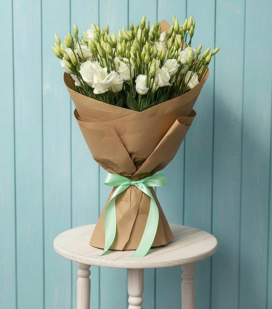 Букет Утренняя Свежесть в Петропавловске-Камчатском Букет цветов из: Лизиантусы в Петропавловске-Камчатском