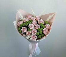 Букет доброе утро в Петропавловске-Камчатском Букет цветов из:  Розы и Хризантемы в Петропавловске-Камчатском