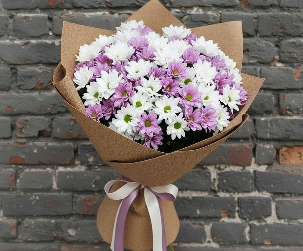 Букет грани совершенства в Петропавловске-Камчатском Букет цветов из: Хризантемы в Петропавловске-Камчатском