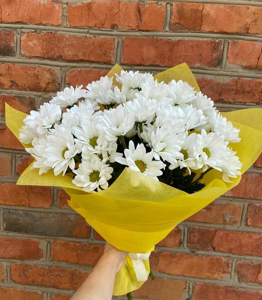 Букет Застенчивые лепестки в Петропавловске-Камчатском Букет цветов из: Хризантемы в Петропавловске-Камчатском