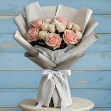 Букет Нежное облако в Петропавловске-Камчатском Букет цветов из:  Розы в Петропавловске-Камчатском