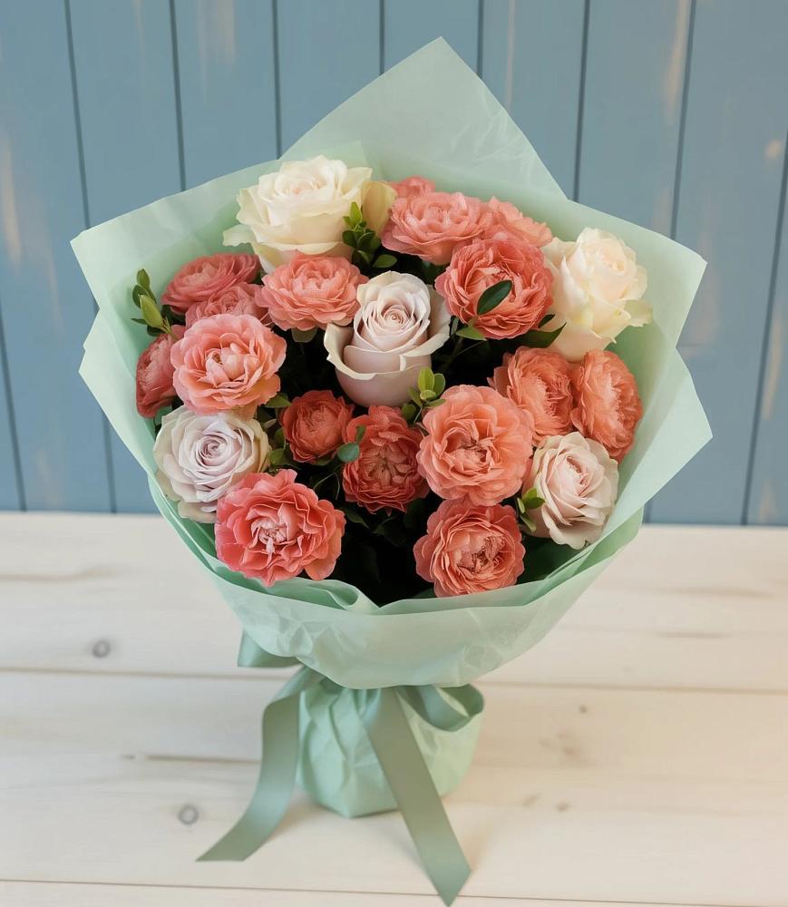 Букет влюбленный романтик в Петропавловске-Камчатском Букет цветов из: Розы в Петропавловске-Камчатском