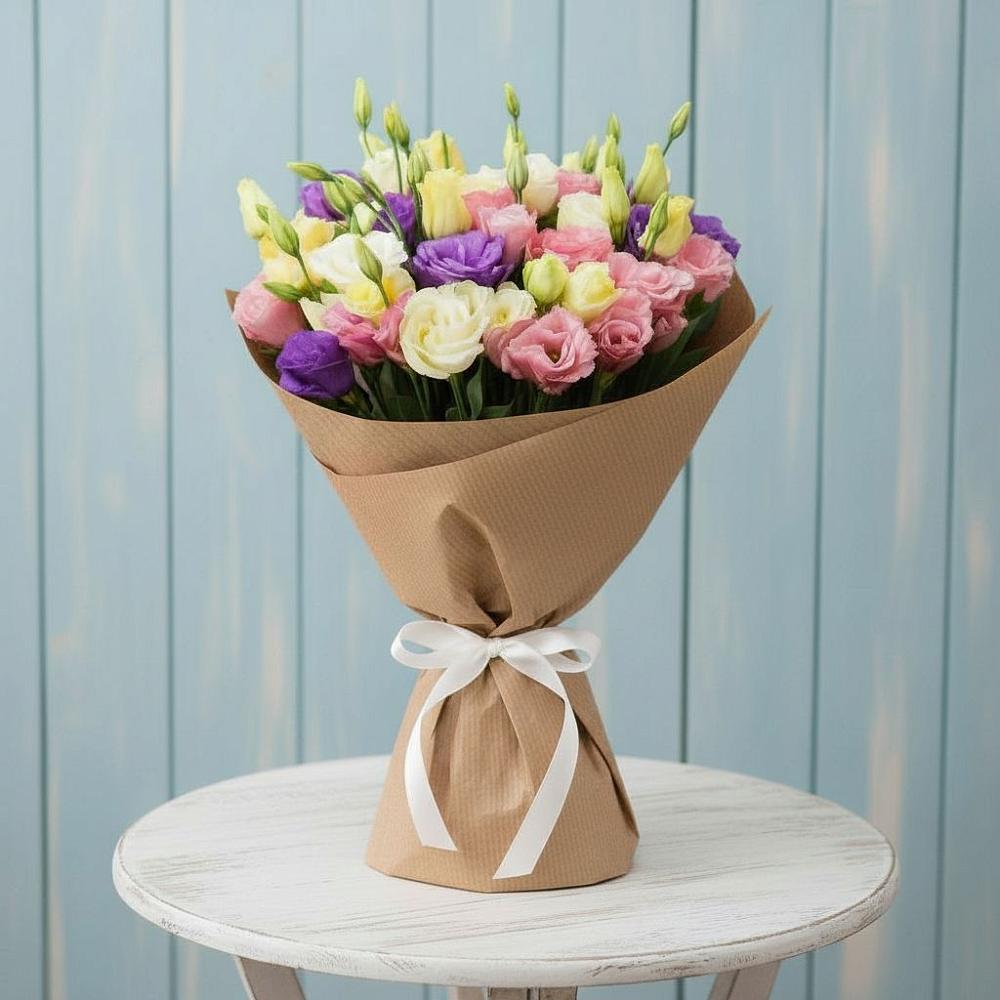 Букет Цветная эустома в Петропавловске-Камчатском Букет цветов из: Лизиантусы в Петропавловске-Камчатском