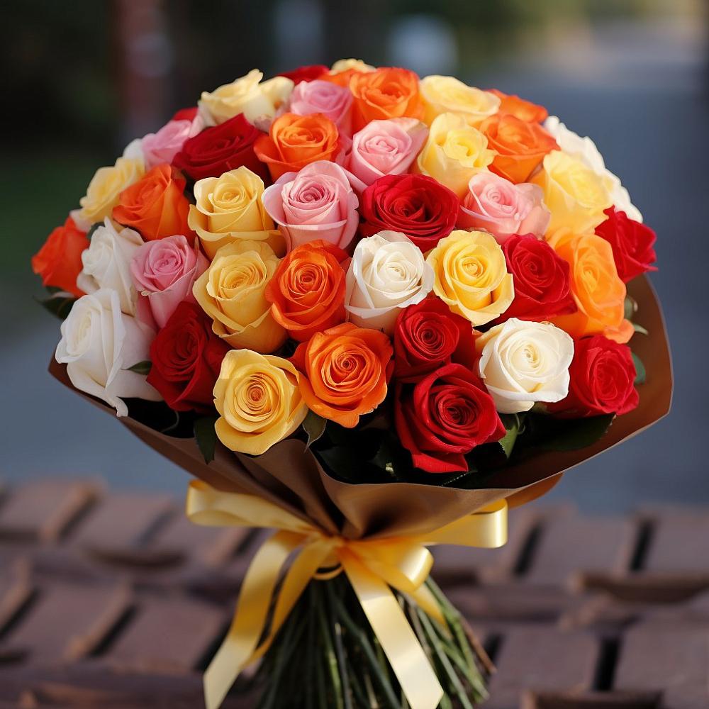 Розы Яркое начало в Петропавловске-Камчатском Букет Яркое начало в Петропавловске-Камчатском