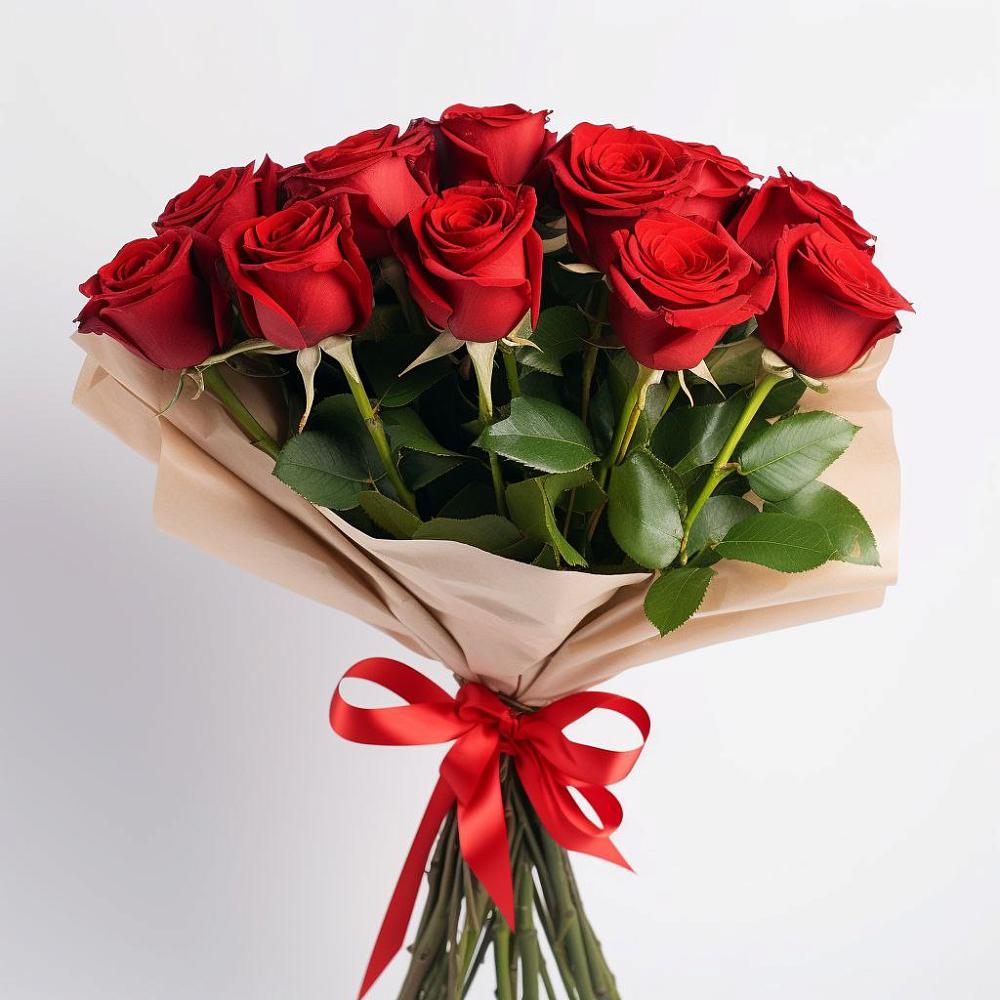 11 Красных роз Эдлесс Лав в Петропавловске-Камчатском Букет 11 Красных роз Эдлесс Лав в Петропавловске-Камчатском