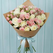 Букет романтичный подарок в Петропавловске-Камчатском Букет цветов из:  Розы в Петропавловске-Камчатском